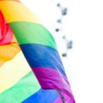 The pride rainbow flag.
